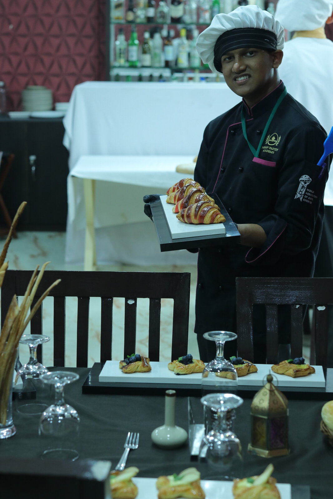 Plated Croissant Service at Indian Pastry Academy